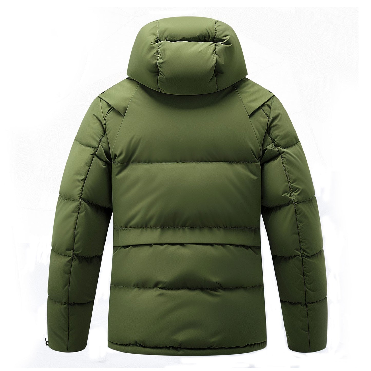 Mens Down Jacket Classic Down Parka Minimalist lightweight Removable Hood Winter Coat Warm Parka Jackets