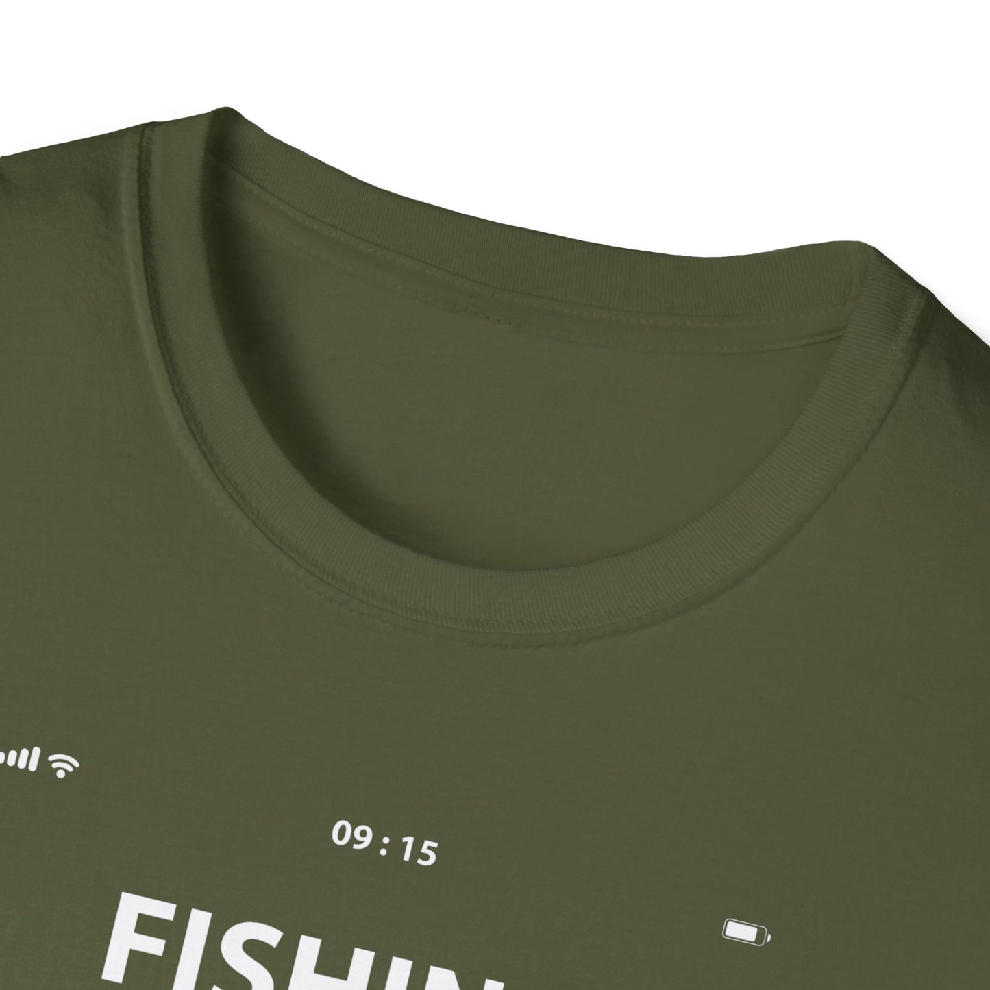 Funny Fishing Is Calling Me T-Shirt Phone Screen Fishing Sailing Rod Tee Top Men