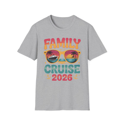 Family Cruise 2026 Summer Vacation Matching Family Cruise T-Shirt For Men Women