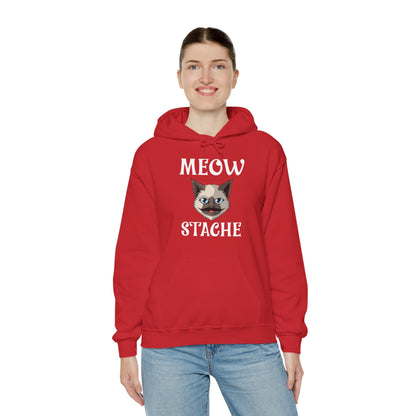 Meowstache Cat Mustache Moustache Beard Bearded Kitten Lovers Hoodie For Men Women Hoodie