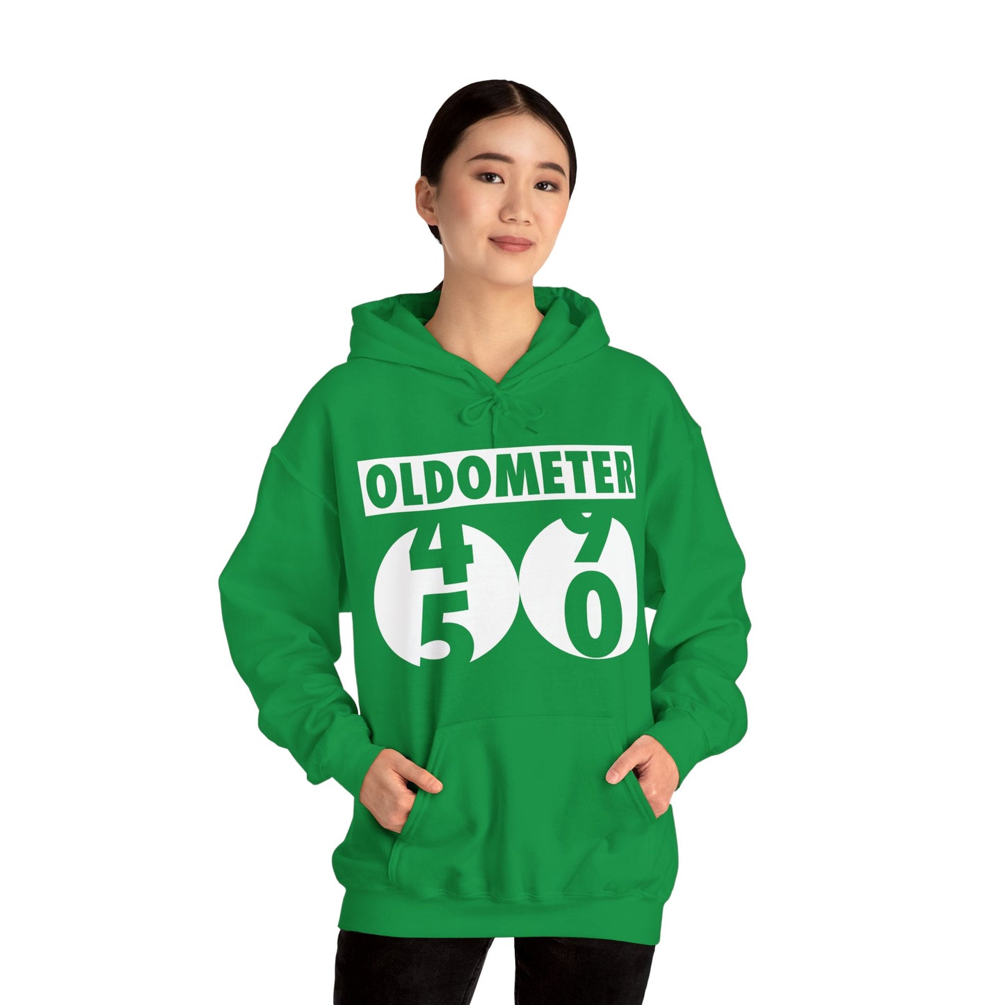 Funny Oldometer Odometer 50th Birthday Gift 50 yrs Old Joke Hoodie For Men Women Hoodie