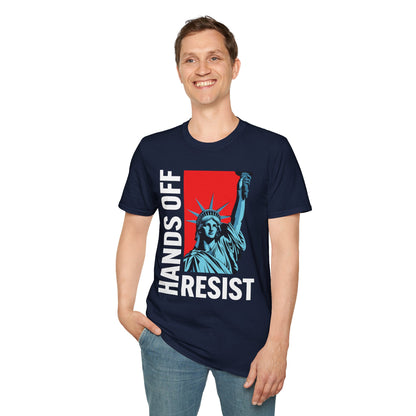 Resist Statue of Liberty Hands Off Resistance Protest T-Shirt For Men Women