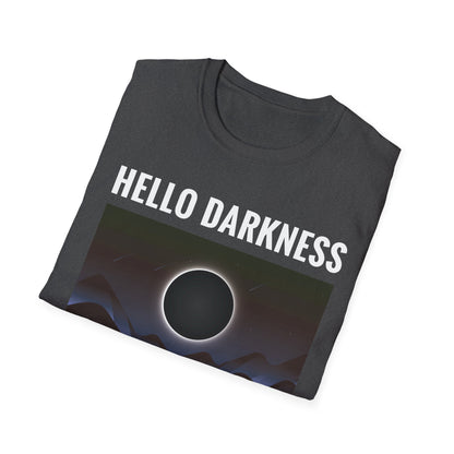 Funny Hello Darkness My Old Friend Solar Eclipse April 08, 2024 T-Shirt For Men Women T-Shirt
