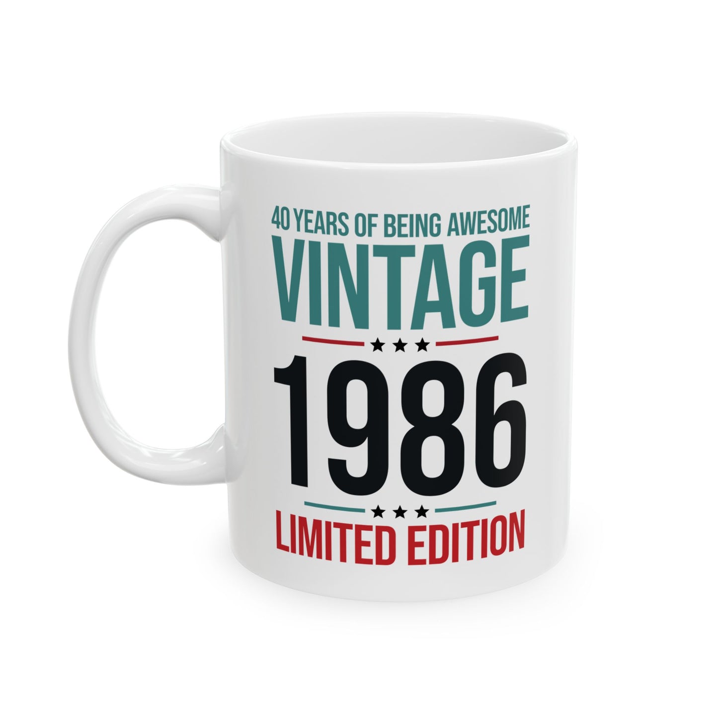 40 Year Old Gifts Vintage 1986 40 Years Awesome 40th Birthday Coffee Mug