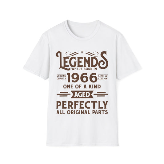 60th Birthday Tee 60 Years Old Vintage Legends Funny Born In 1966 T-Shirt For Men Women T-Shirt