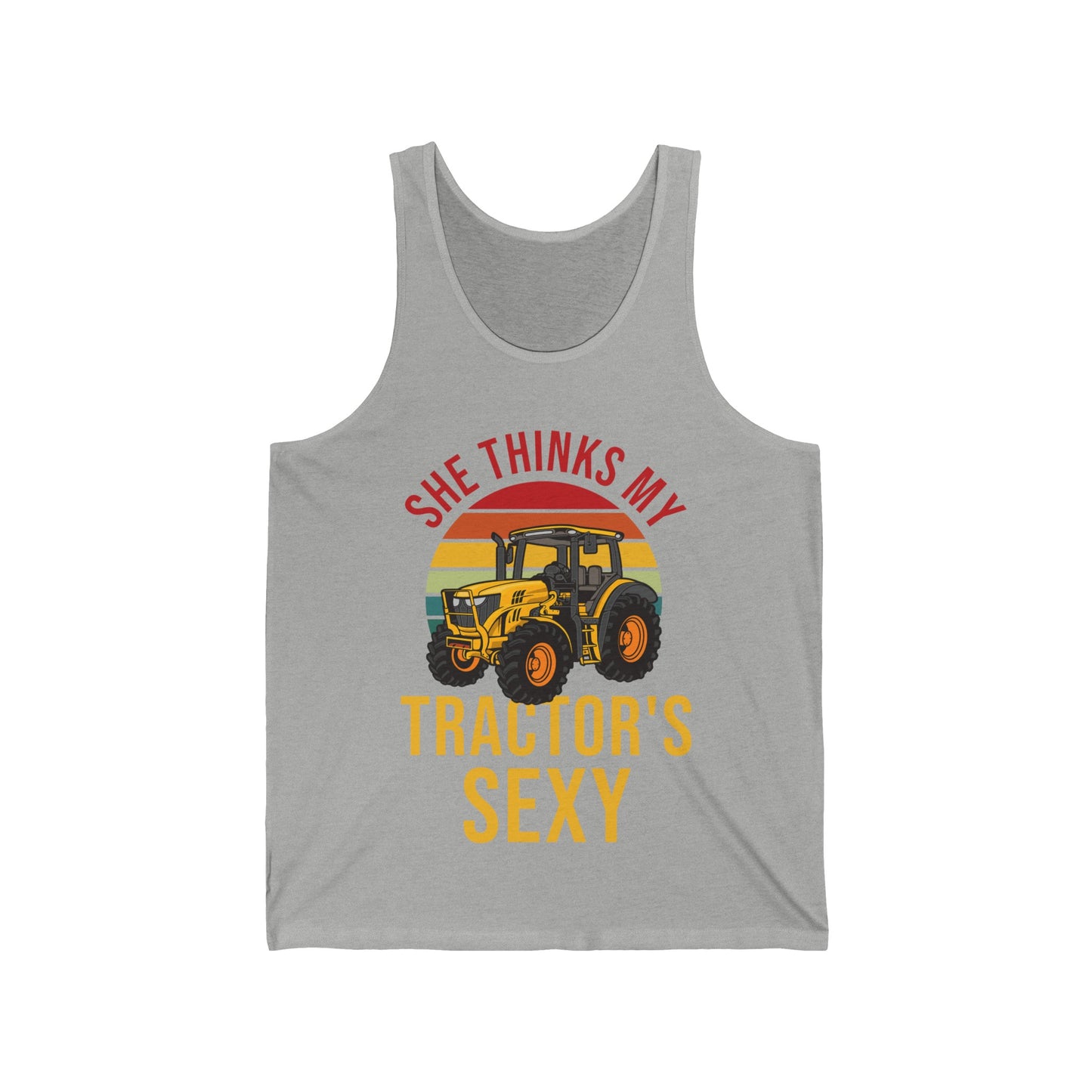 Funny She Thinks My Tractors Sexy Farming Farmer Farm Tank Tops