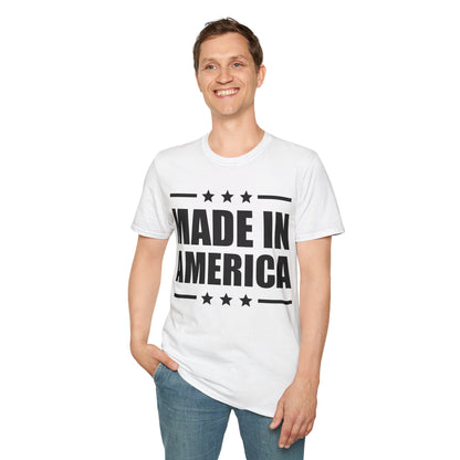 Made In America T-Shirt Patriotic Funny 4th of July Shirt T-Shirt For Men Women T-Shirt