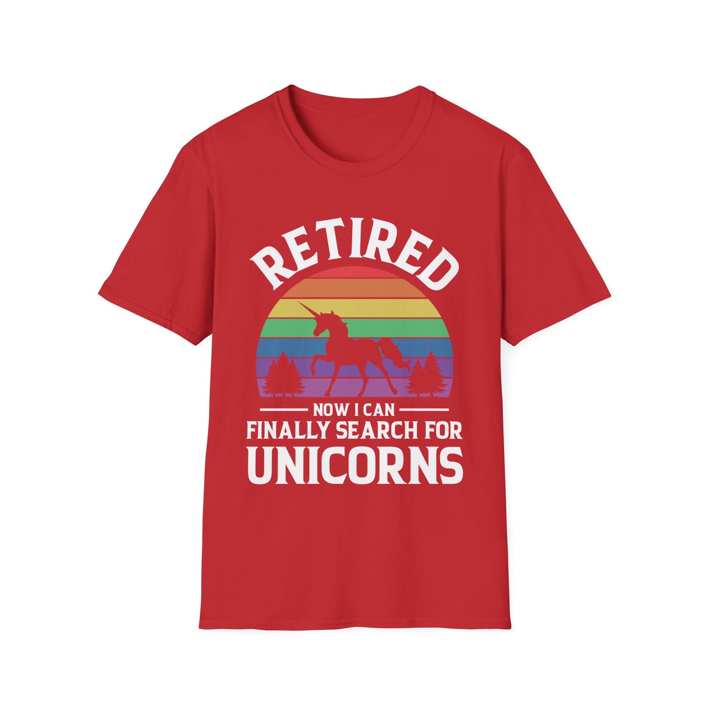 Funny Humor Retired Retirement Unicorn Grandpa Grandma Tshirt Men Women