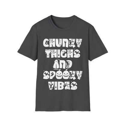 Funny Chunky Thighs and Spooky Vibes Halloween Women's T-Shirt