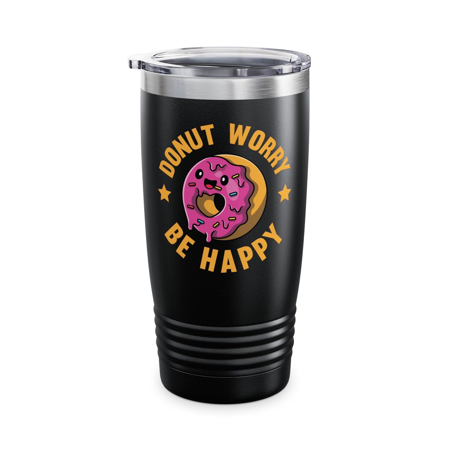 Funny Donut Worry Be Happy Foodie Donut Lovers Tumbler For Men Women Tumbler