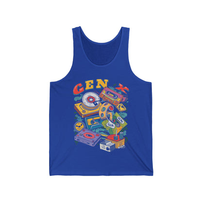 Gen x 60s 70s 80s Rock Cassettes Vintage Mixtape Tank Top For Men Women Tank Top