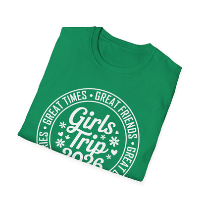 Matching Friends Great Times Laughs Weekend Sisters Vacation Girls Trip 2026 T-Shirt