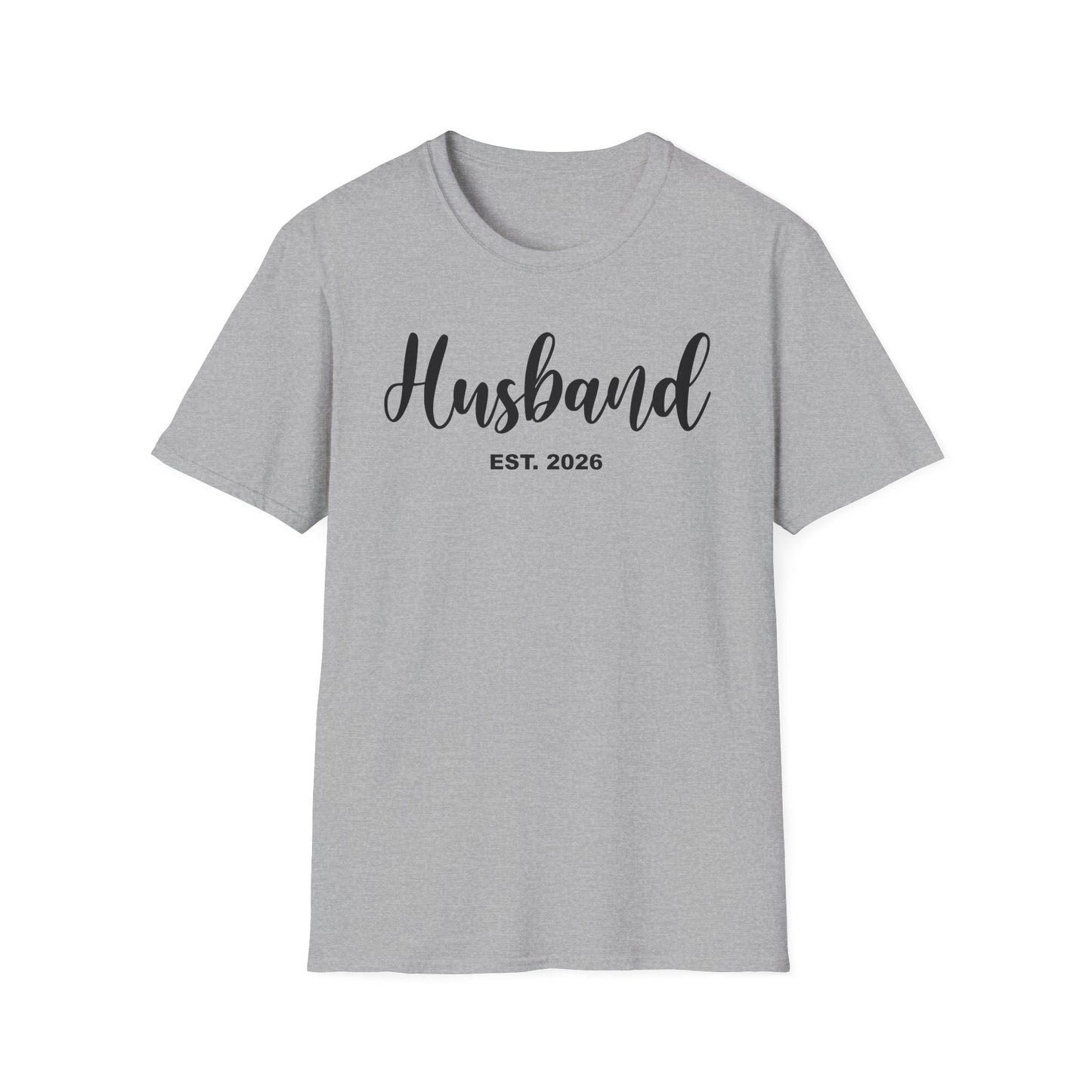 Husband Est 2026 Married Hubby Wife Honeymoon Couple Wedding T-Shirt