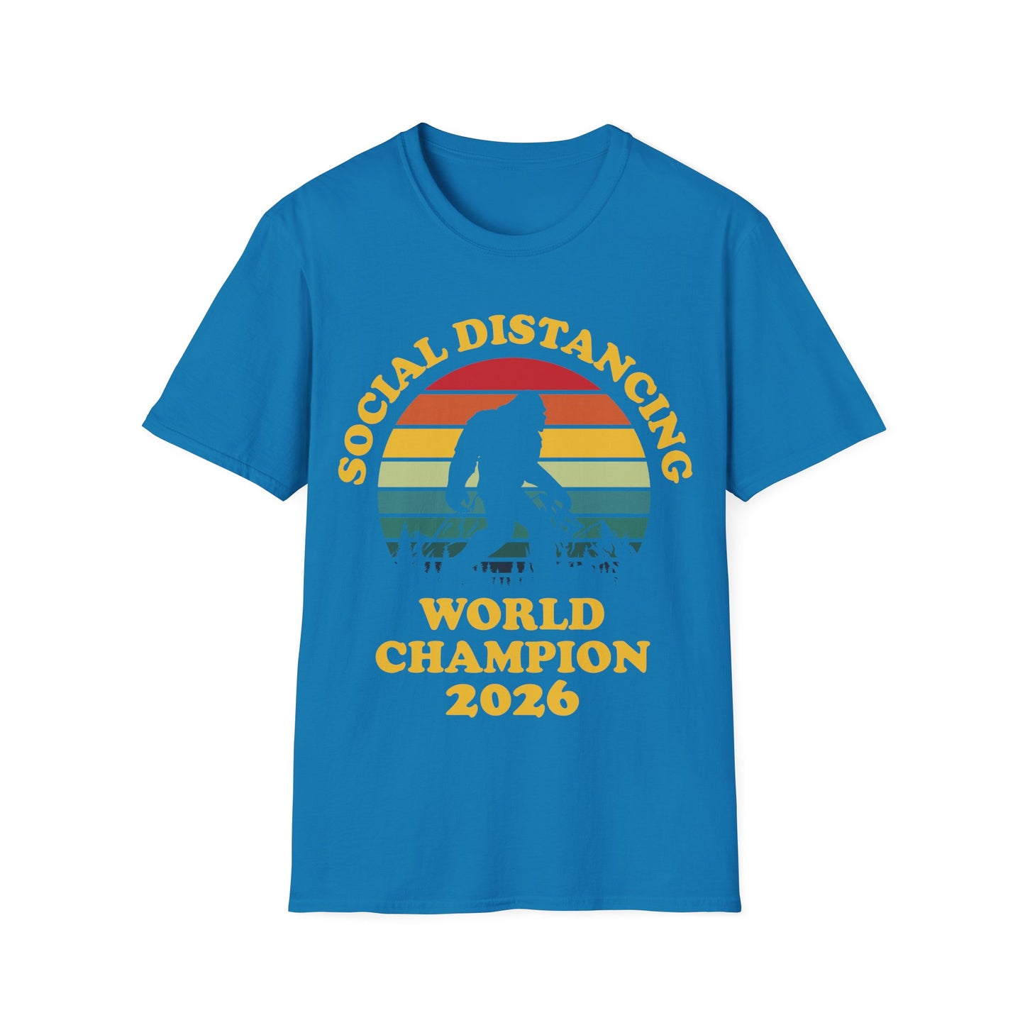 Bigfoot Social Distancing World Champion 2026 T-shirt For Men Women