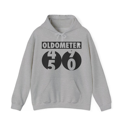 Funny Oldometer Odometer 50th Birthday Gift 50 yrs Old Joke Hoodie For Men Women Hoodie