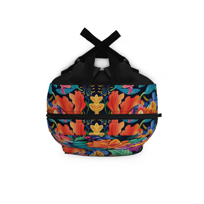 Floral Fiesta Pattern Backpacks For Men Women Kids School Travel, Capacity School Backpacks