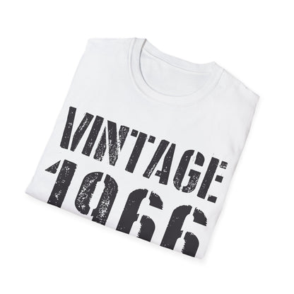 Funny Vintage 1966 60th Birthday Gifts 60 Year Old T-Shirt For Men Women