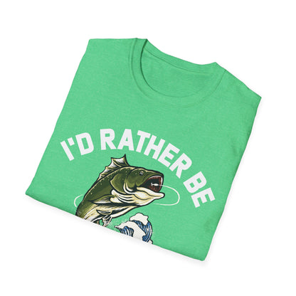 I'd Rather Be Fishing Fisherman Fathers Day Tshirt Men Women