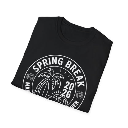 Funny Spring Break Squad Crew Vintage 2026 Beach Palm Family Trip T-Shirt