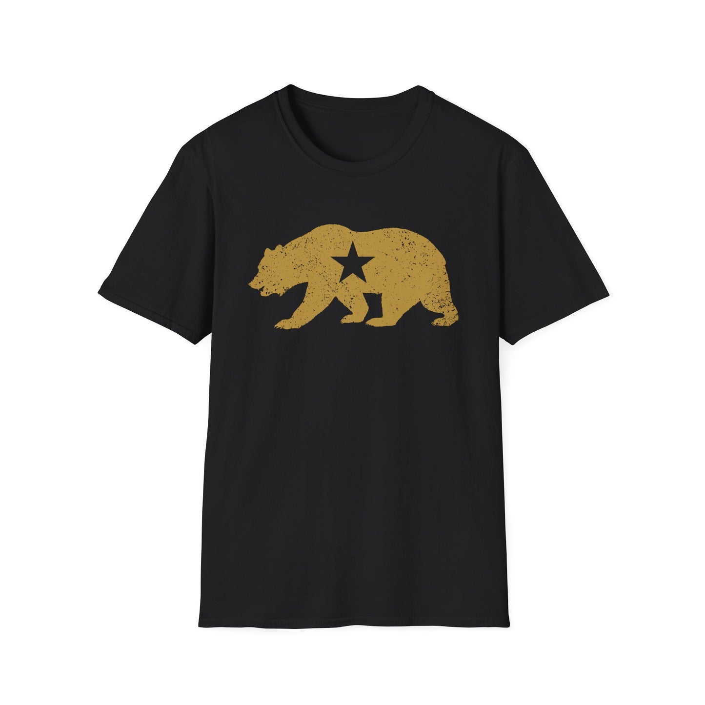 California Golden State Bear Vintage Distressed Graphic T-Shirt