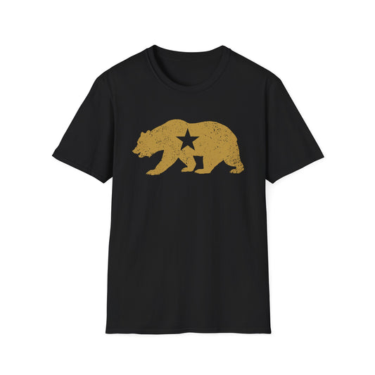California Golden State Bear Vintage Distressed Graphic T-Shirt