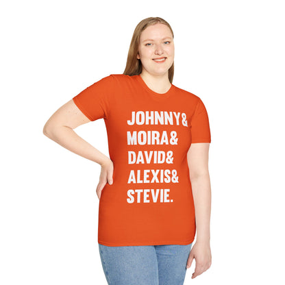 Funny Johnny Moira David Alexis And Stevie Movie TV Series T-Shirt Men Women