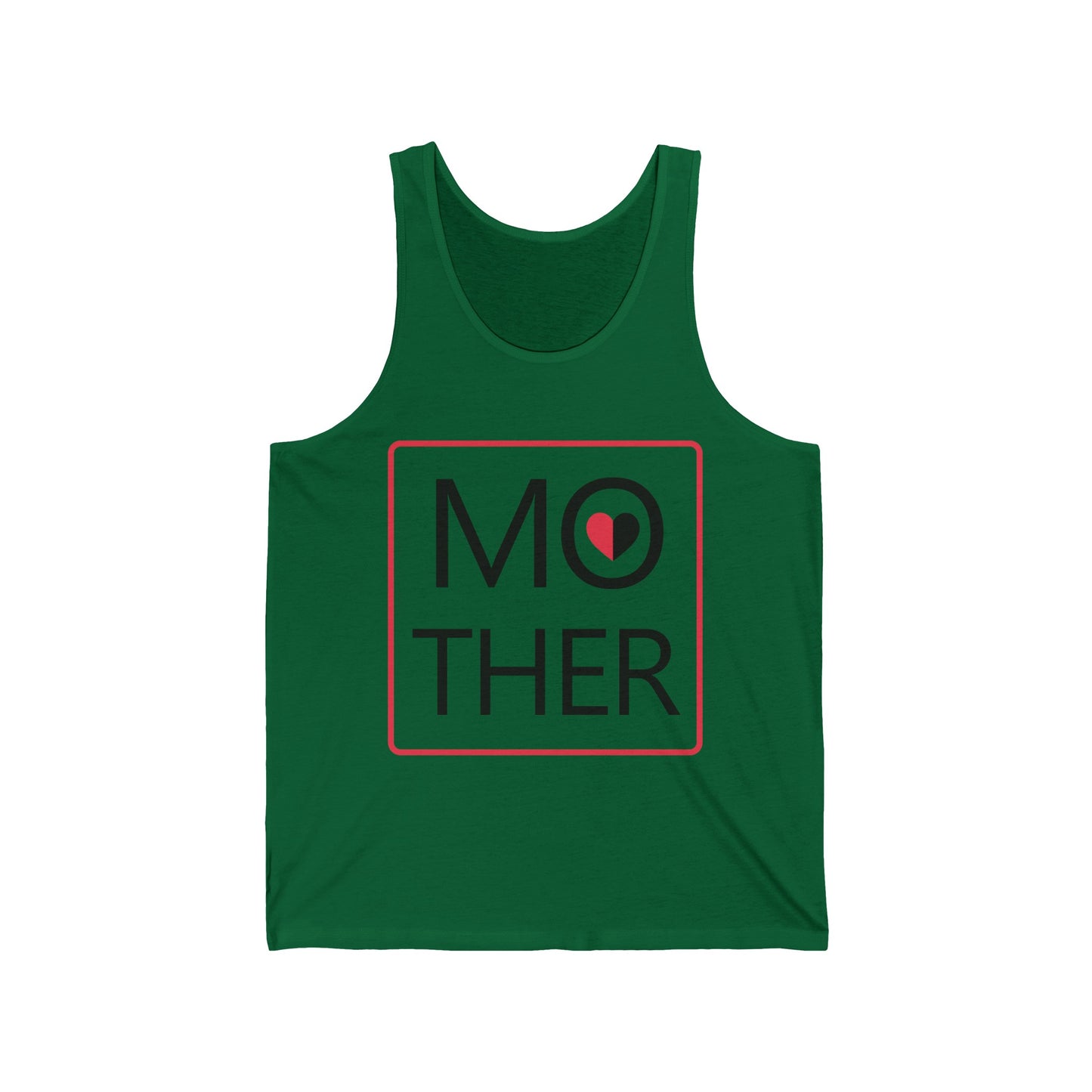 Womens Mother Heart Retro Mothers Day Mom Tank Tops