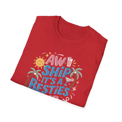 Funny Cruise Flight Friend Group Trip It's A Besties Trip 2026 T-Shirt