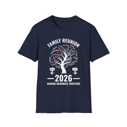 Making Memories Family Matching Group Family Reunion 2026 T-Shirt For Men Women