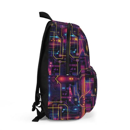 Cyberpunk Neon Vibran Pattern Backpacks for Men Women Kids School Travel, Capacity School Backpacks