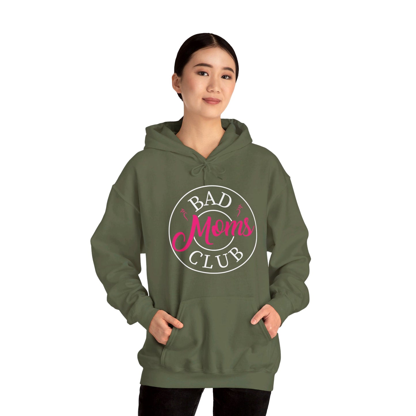 Funny Bad Moms Clubs New Mom Mother Hustler Sarcastic Woman Gift Hoodie