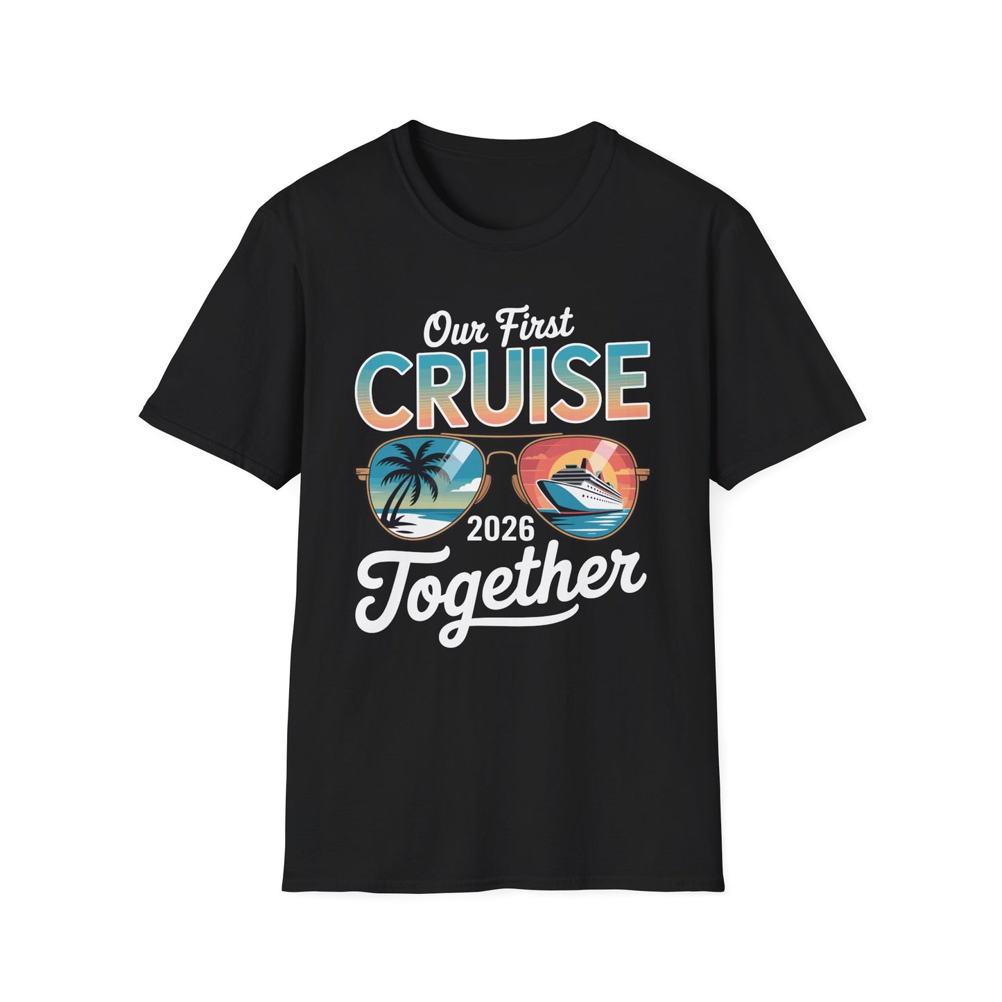 Our First Cruise 2026 Together Cute Matching Couples Cruise T-Shirt For Men Women