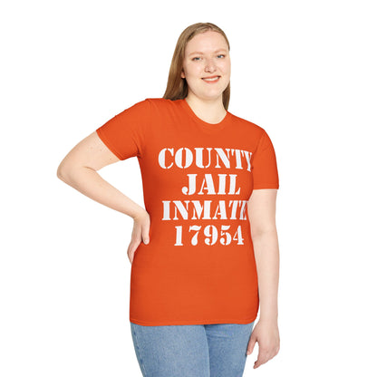 Halloween County Jail Inmate Prisoner Costume Party T-Shirt For Men