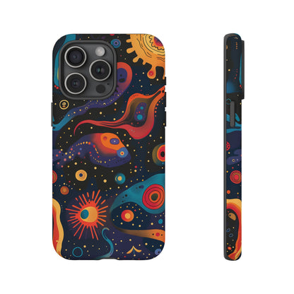 Space Oddity Pattern iPhone 13 14 15  16 Pro Max Plus Case Wireless Charging Compatible Tough Cases Protection, Magnetic Phone Case for iPhone Classic Series