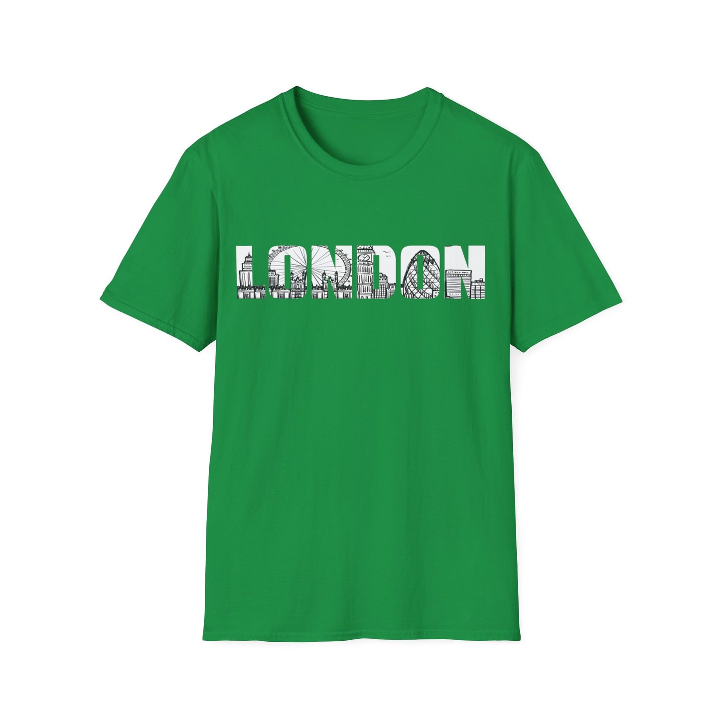 London England Souvenir Flag Phonebooth Double-Decker Bus T-Shirt For Men Women T-Shirt