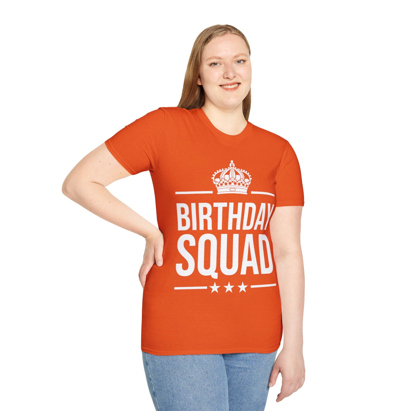 Funny Birthday Squad For Birthday Celebration T-Shirt For Men Women Kids