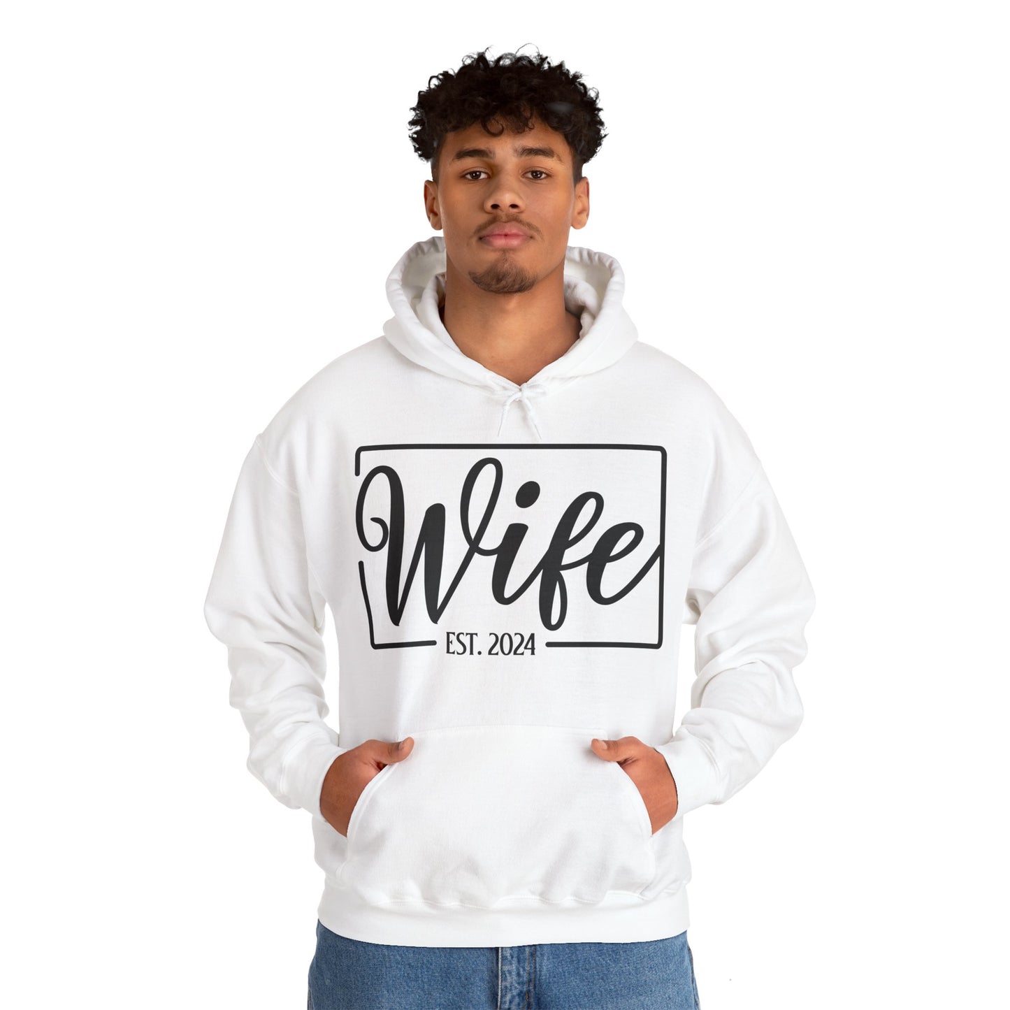 Wife Est 2024 Just Married Honeymoon Wedding Couples  Hoodie For Women Hoodie