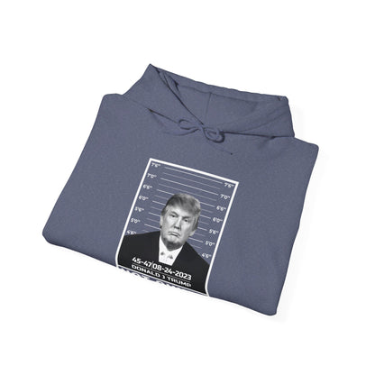 Donald Trump Police Mugshot Not Guilty President Legend 45 47 Hoodie For Men Women Hoodie