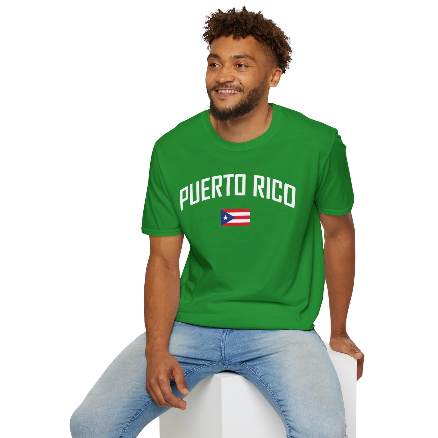 Puerto Rico Flag Retro Text T-Shirt