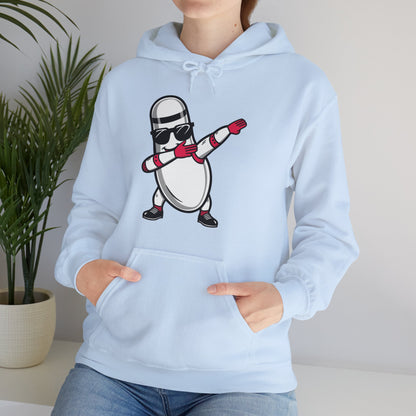 Funny Bowling Pin Dabbing Sunglasses Bowler Player Hoodie For Men Women Hoodie