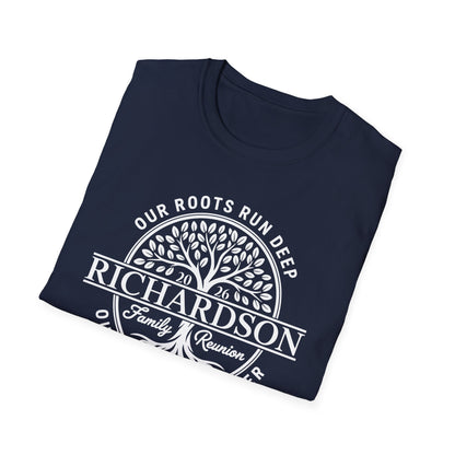 Personalized Richardson Family Reunion Our Roots Run Deep T-Shirt For Men Women