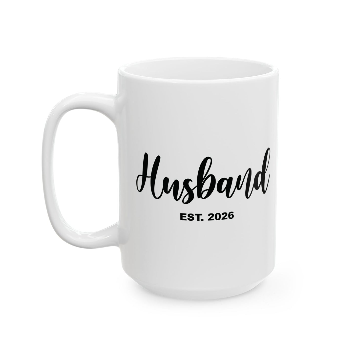 Husband Est 2026 Married Hubby Honeymoon Couple Wedding Coffee Mug For Men