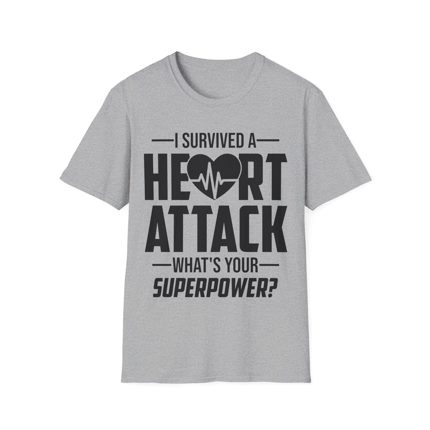 I Survived A Heart Attack Heart Attack Survivor Infarct Funny Superpower T-Shirt