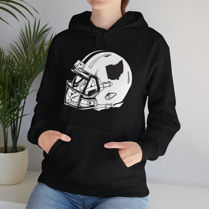 Vintage Football Helmet Hoody State of Ohio American Football Distressed Hoodie Men Women