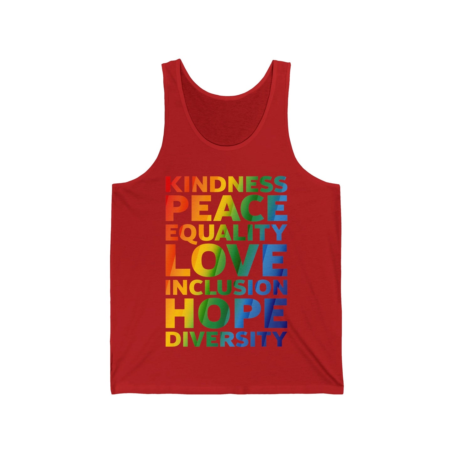 Kindness Equality Love LGBTQ Rainbow Flag Gay Pride Ally Tank tops