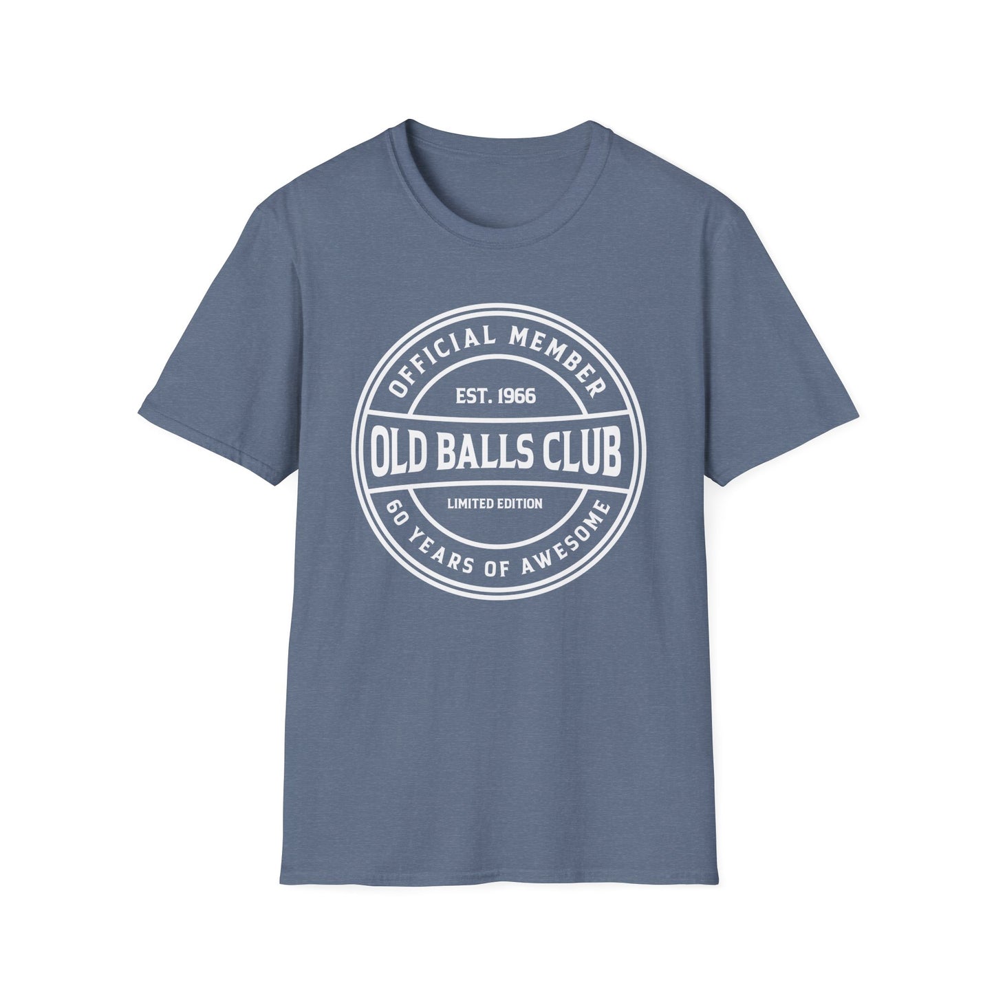 Mens Old Balls Club 60 Years Awesome Sixty 60th Birthday Farthers Day T-Shirt