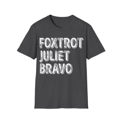 Retro Vintage Foxtrot Juliet Bravo T-Shirt For Men Women