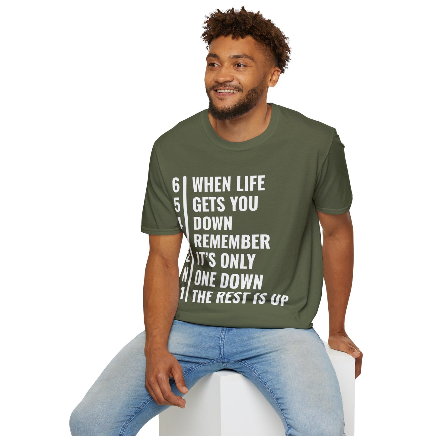 Funny Biker When Life Gets You Down Motorcycle Gear Rider Motercross T-Shirt For Men Women T-Shirt