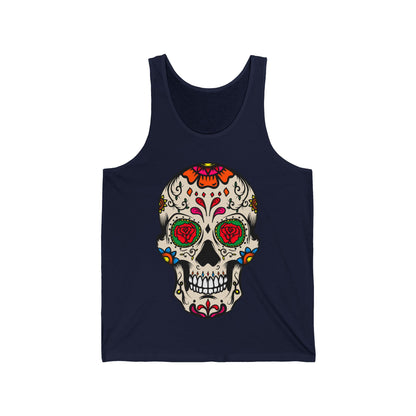 Sugar Skull Dia De Los Muertos Costume Halloween Day Of Dead Tank Top