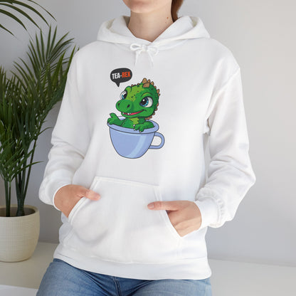 Tea-Rex In A Cup Cute T-Rex Dinosaur Kawaii Coffee Tea Funny Dino Pun Hoodie For Men Women Hoodie